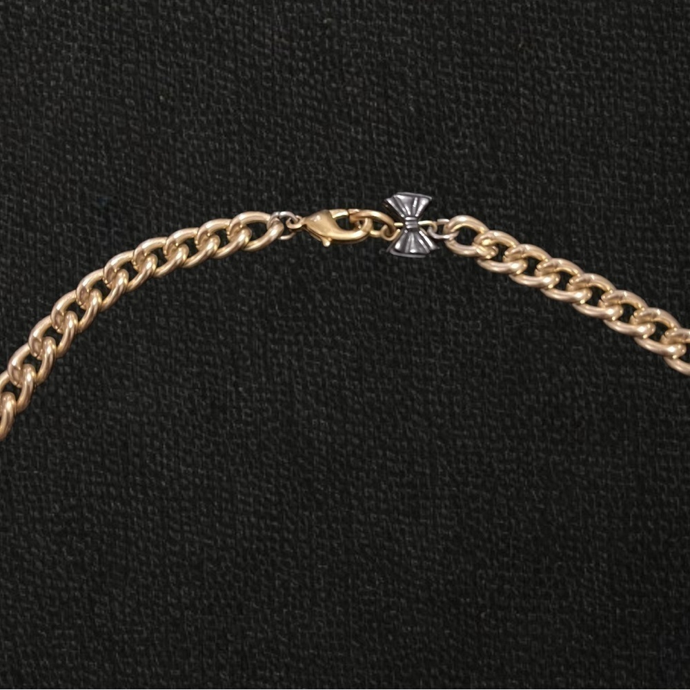 Artisan Modern Deco Mix Material Statement Neckla… - image 3